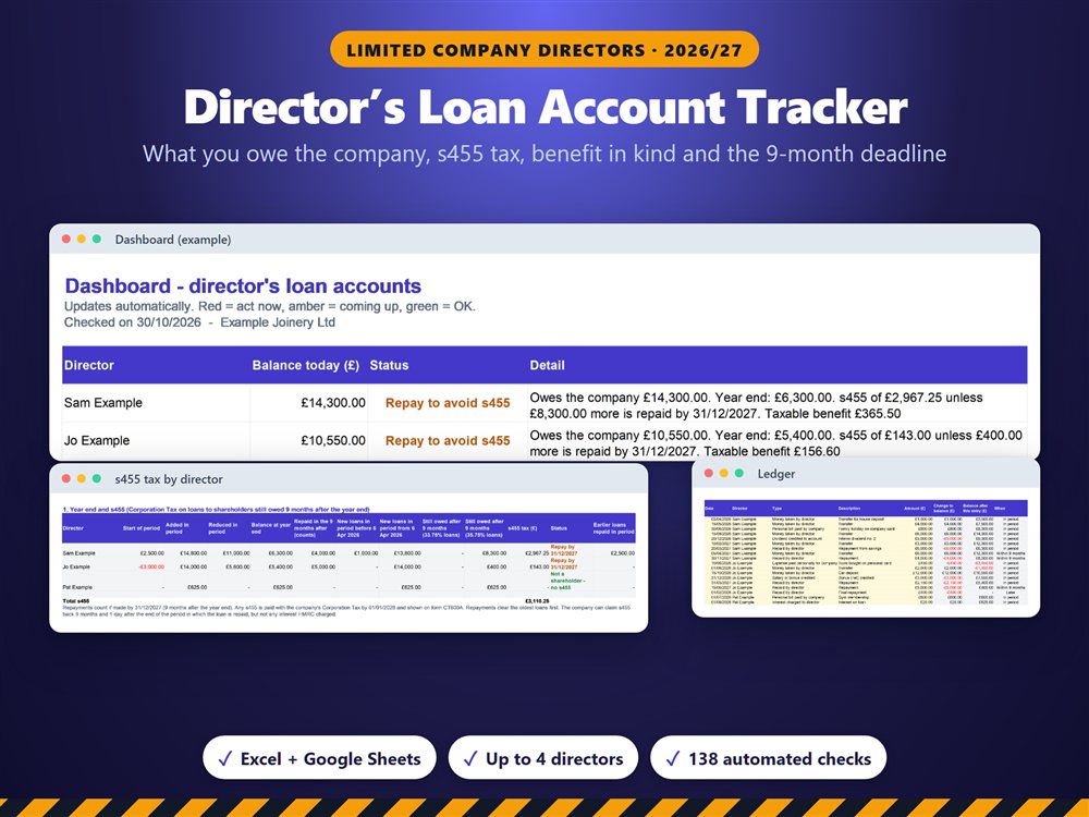 Director's Loan Account Tracker
