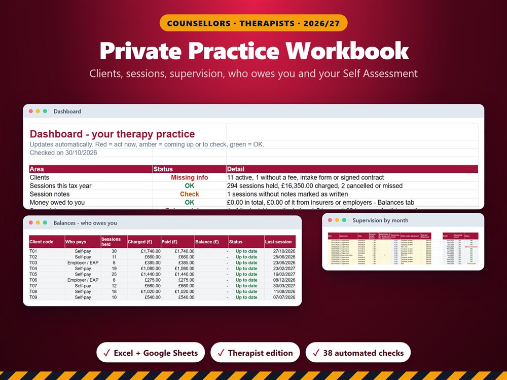 Private Practice Workbook - Therapist edition